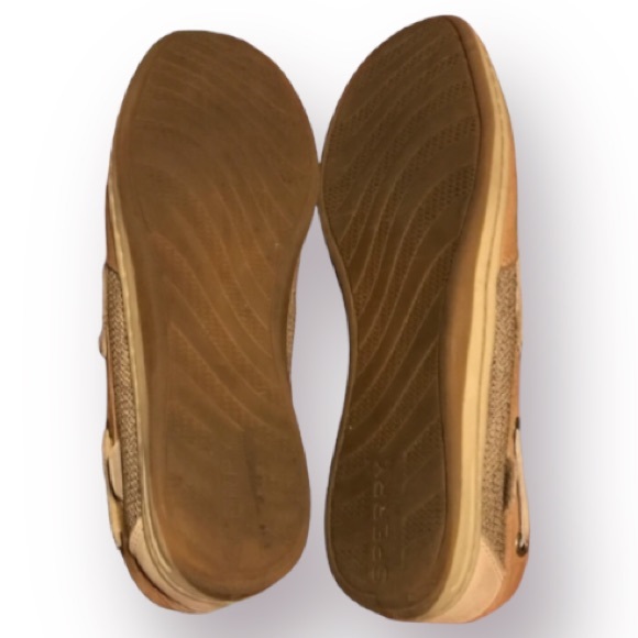 Women’s SPERRY Angelfish Linen Oat Boat Shoe. - Picture 8 of 10